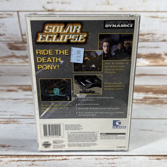 Solar Eclipse (Sega Saturn, 1995) Complete CIB W/ Manual TESTED - Picture 7 of 7
